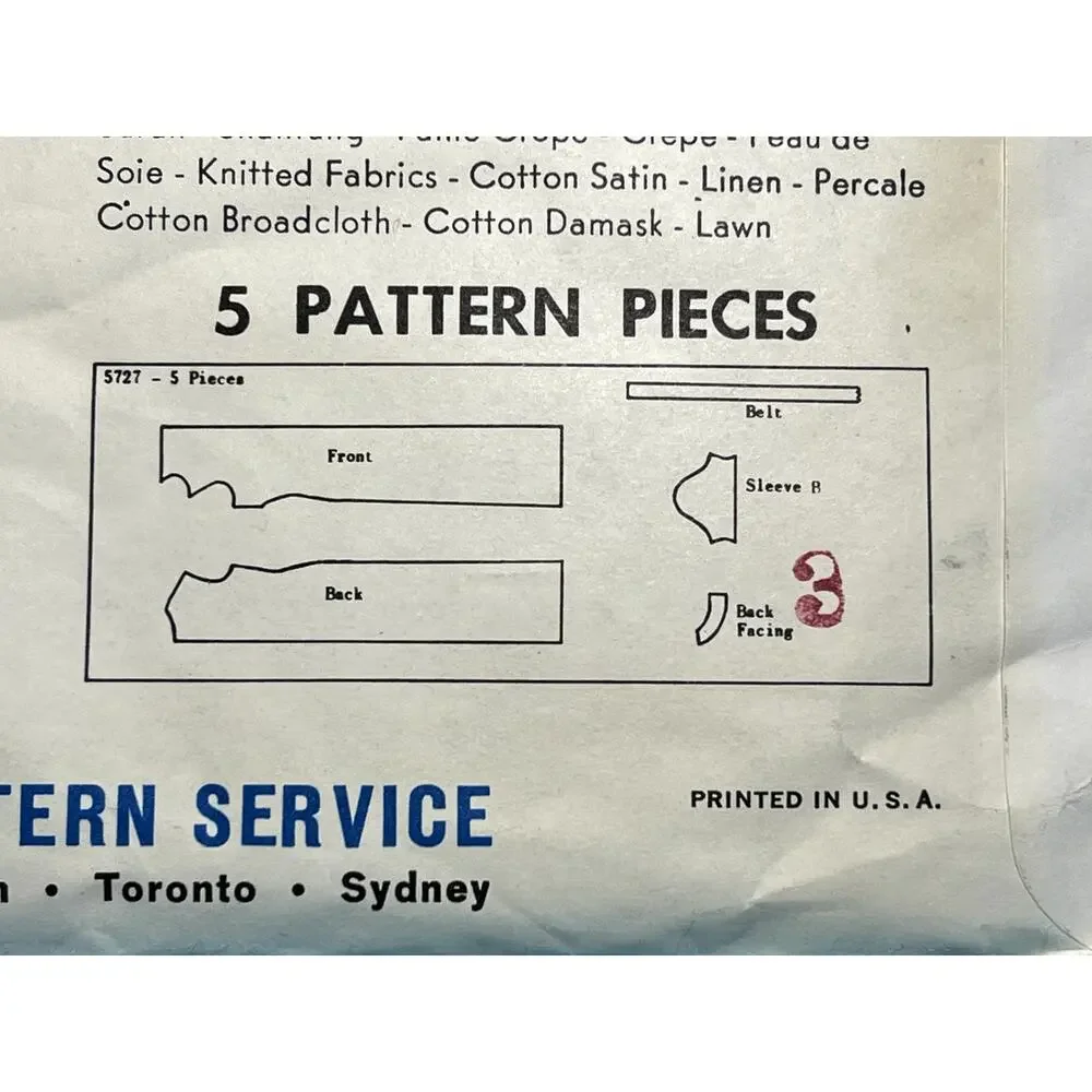 Vogue pattern 5727